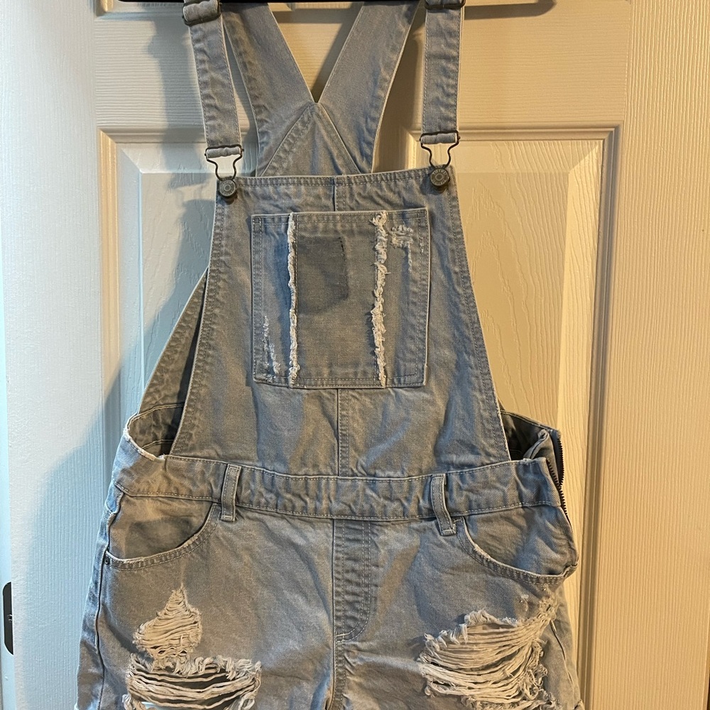 Denim overalls